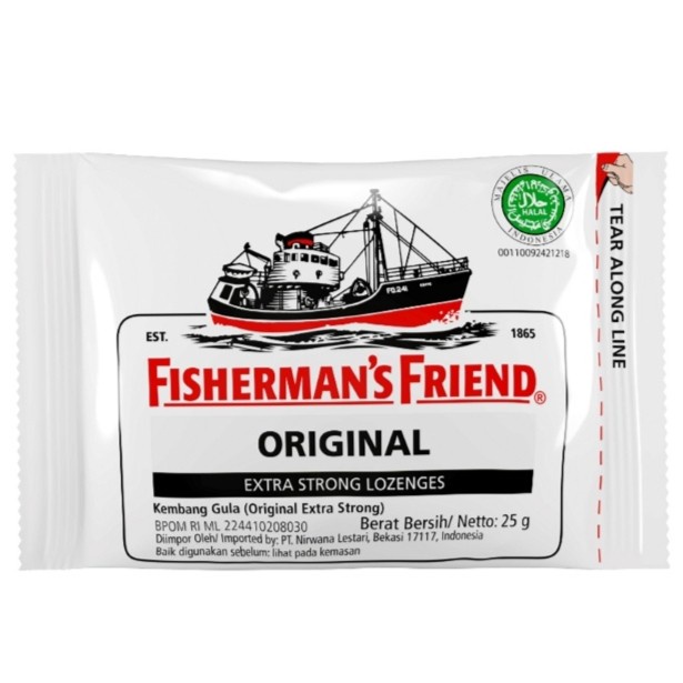 

FISHERMAN'S FRIEND Permen Extra Strong Original 25 gr