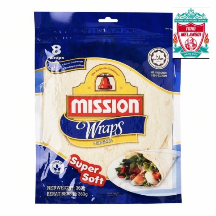 

Past Mission Wraps Original Super Soft 8Pcs 360 Gr Tortilla Tortila