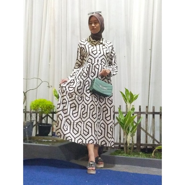 ZARA MIDI DRESS TERMURAH || GAMIS TERBARU KEKINIAN BAHAN KATUN RAYON FASHION WANITA