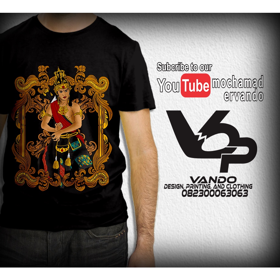 KAOS WAYANG JAVA / KAOS PRIA DISTRO / KAOS JAWA / KAOS MURAH