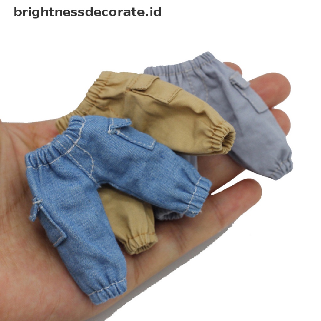 [Birth] Aksesoris Boneka1Per12Celana Overall Celana Panjang Boneka Untuk Baju Boneka OB11 [ID]