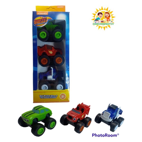 Mainan Anak Mobil Monster Jeep Blaze 3pc mobil monster roda besar rkc 02143-2