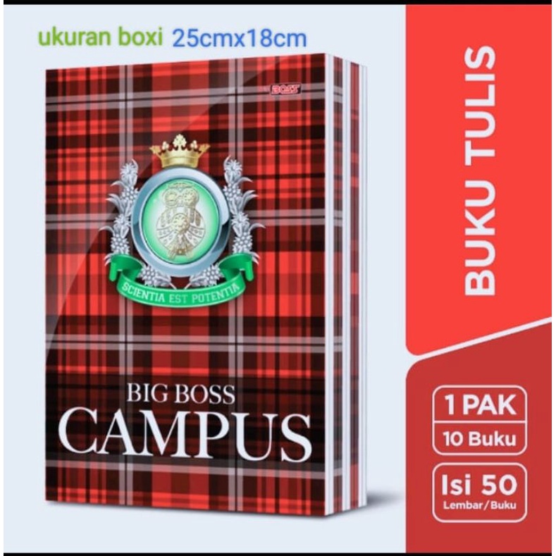 BUKU TULIS BIG BOS CAMPUS 50 LEMBAR / BOXI / MAXI 1 PCS