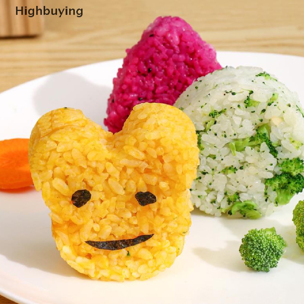 Hbid 8Pcs/Set Sushi Rice Ball Cetakan Dapur Makanan Gadget DIY Bento Membuat Cetakan Glory