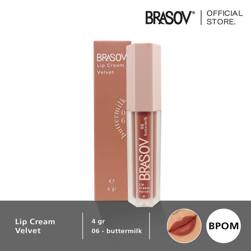 BRASOV LIP CREAM VELVET TERBARU PALING MURAH