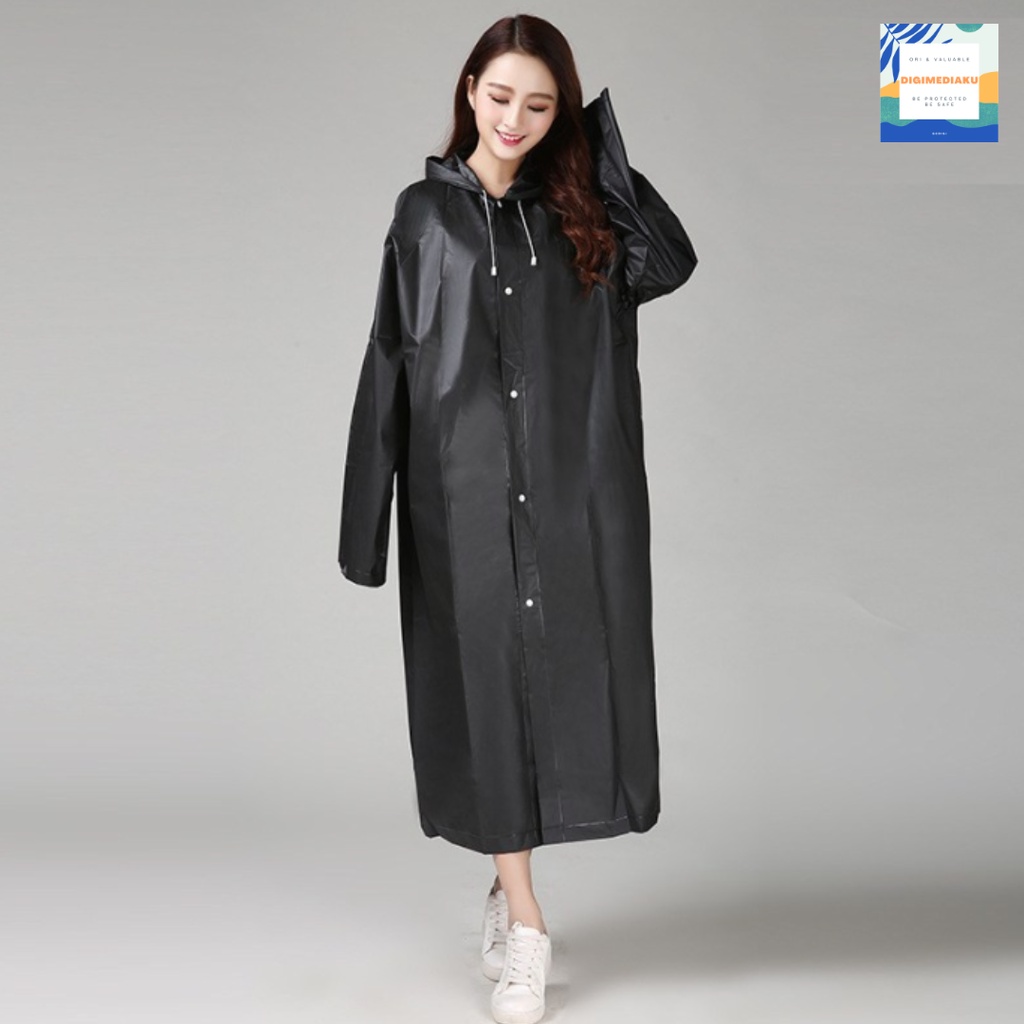 Jas Hujan Plastik EVA Raincoat Poncho Jas Hujan Eva Model Korea