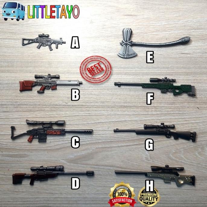 MINIATUR SENJATA API PISTOL SENAPAN 1/12 - MARVEL LEGENDS MAFEX SIGMA