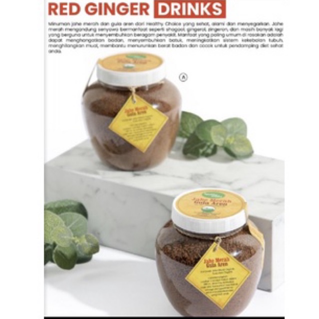 

HEALTHY CHOICE Red Ginger Drink (Minuman Jahe dan Gula Aren)