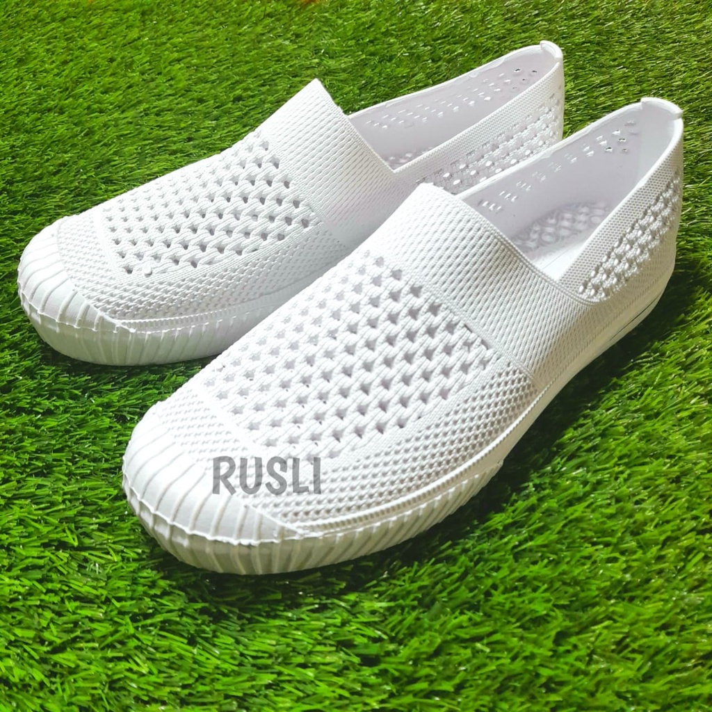 (COD) Sepatu Karet Putih Slip On Wanita Medis Perawat ATT AGL 503