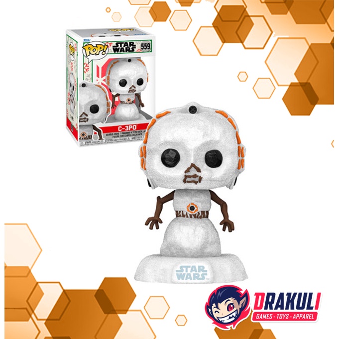 Drakuli Hobbies Toys Funko Pop Funko Star Wars Holiday C-3PO - STANDARD