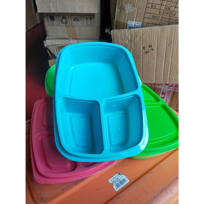 ENXI.LUNCH BOX KOTAK BEKAL MAKAN 3 SEKAT ENZI MURAH FOOD GRADE GROSIR UNIK