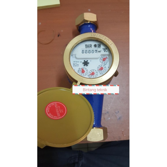 Meteran air BR / water meter BR B&R 1"