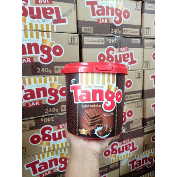 

Wafer Tango kemasan baru Toples ember plastik 240 gram