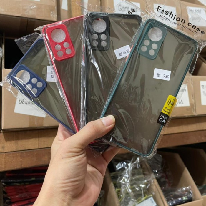 Case HP AER0X Infinix Note 11 Pro Hot 11S NFC Hard Dove Warna HOT 11S NFC CasinG AGH