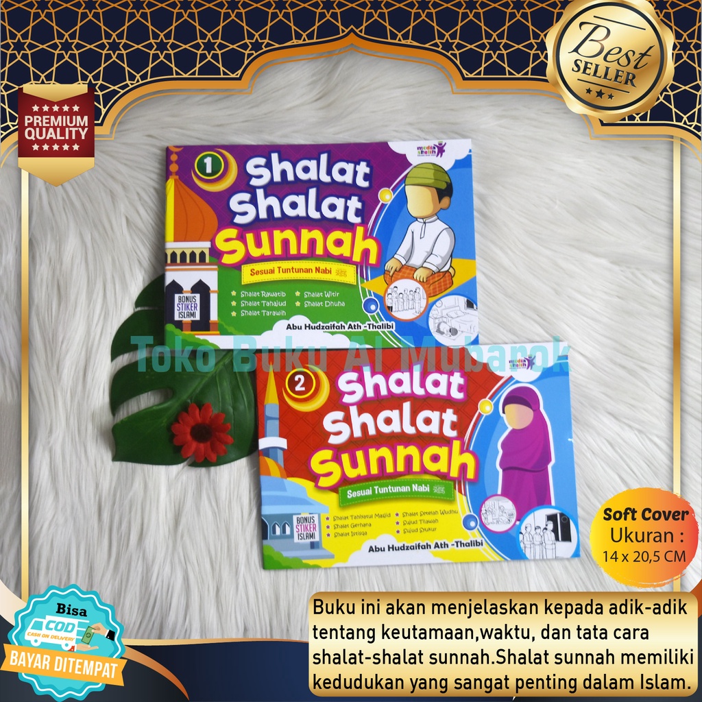 Buku Cerita Anak Bergambar Islami Seri Shalat-shalat Sunnah 1Set Penerbit Media Sholih Seri Tauhid M
