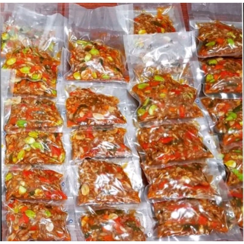 

Sambal Baby Cumi Asin Sambel Cumi Pete 500 gr Pedes Nikmat PROMO TERMURAH