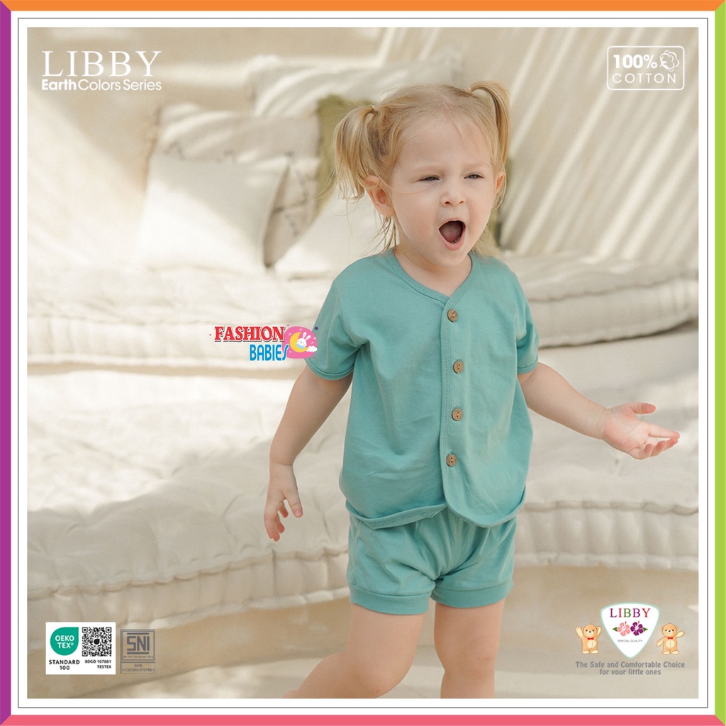 ❤ Fashionbabies ❤ [ TERBARU ] LIBBY COMFY SET SERIES 2 | SETELAN KANCING PENDEK