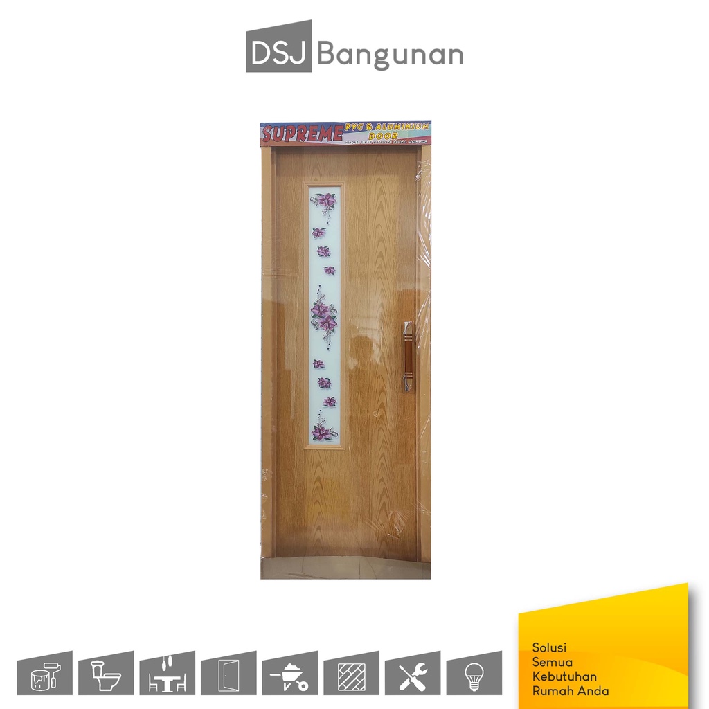 Supreme Pintu PVC Kaca Samping