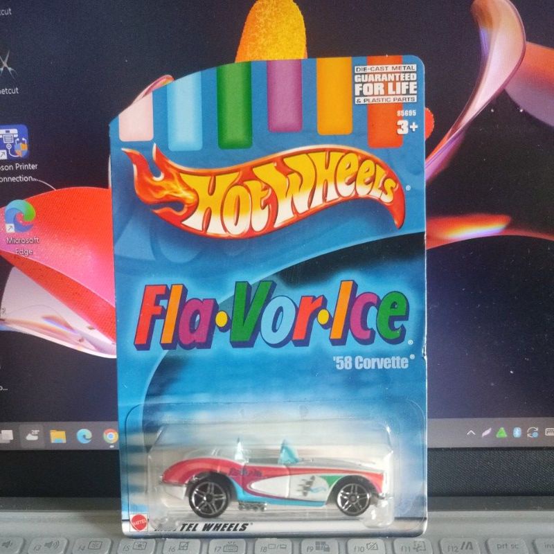 Hotwheels 58 Corvette Fla Vor Ice