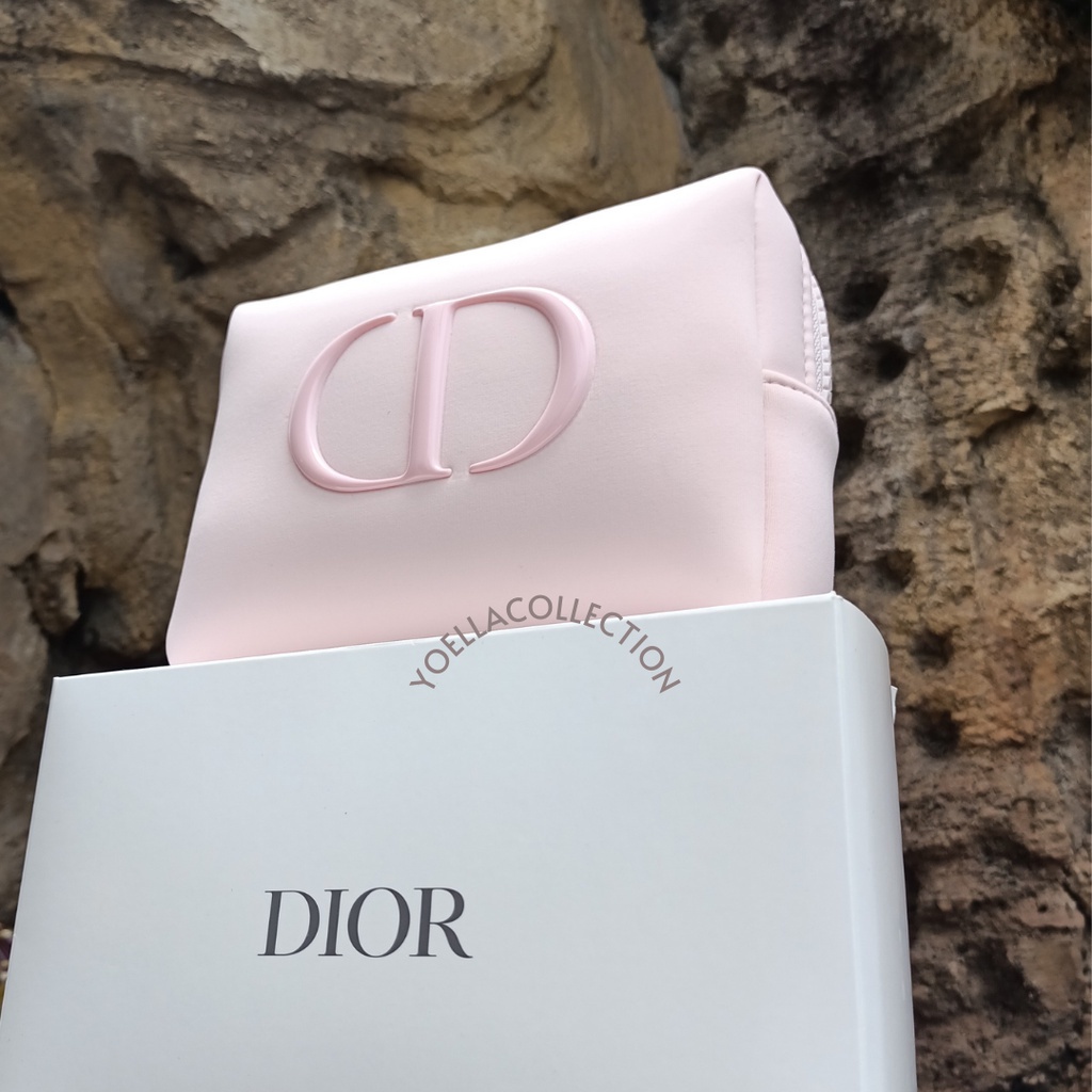 Terlaris ✨ -DIOR PINK FOAMY POUCH MAKE UP AUTHENTIC- 2.1.23