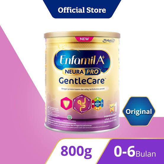 Enfamil A+ Tahap 1 Gentlecare Susu Formula 0-6 bulan Bayi 800gr