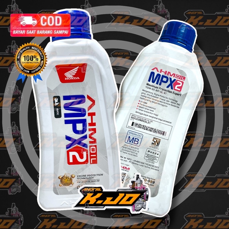 AHM OIL MPX2 MATIC 10w 30 SL Oli Mesin MPX 2 OLI MPX 2 OLI MOTOR MATIC HONDA VARIO BEAT SCOOPY MPX2