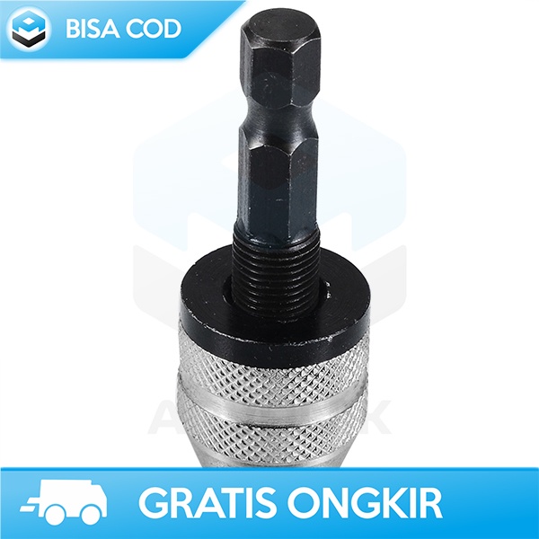 DRILL CHUCK PENJEPIT MATA BOR QUICK CHANGE 1/4 HEX SHANK CARBON STEEL