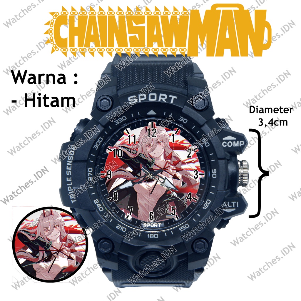Jam Tangan Anak Laki Laki Anime Chainsaw Man Power Anti Air