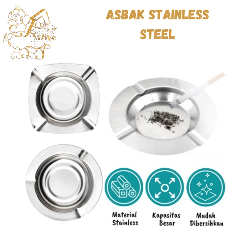 ASBAK STAINLESS STEEL ANTI KARAT