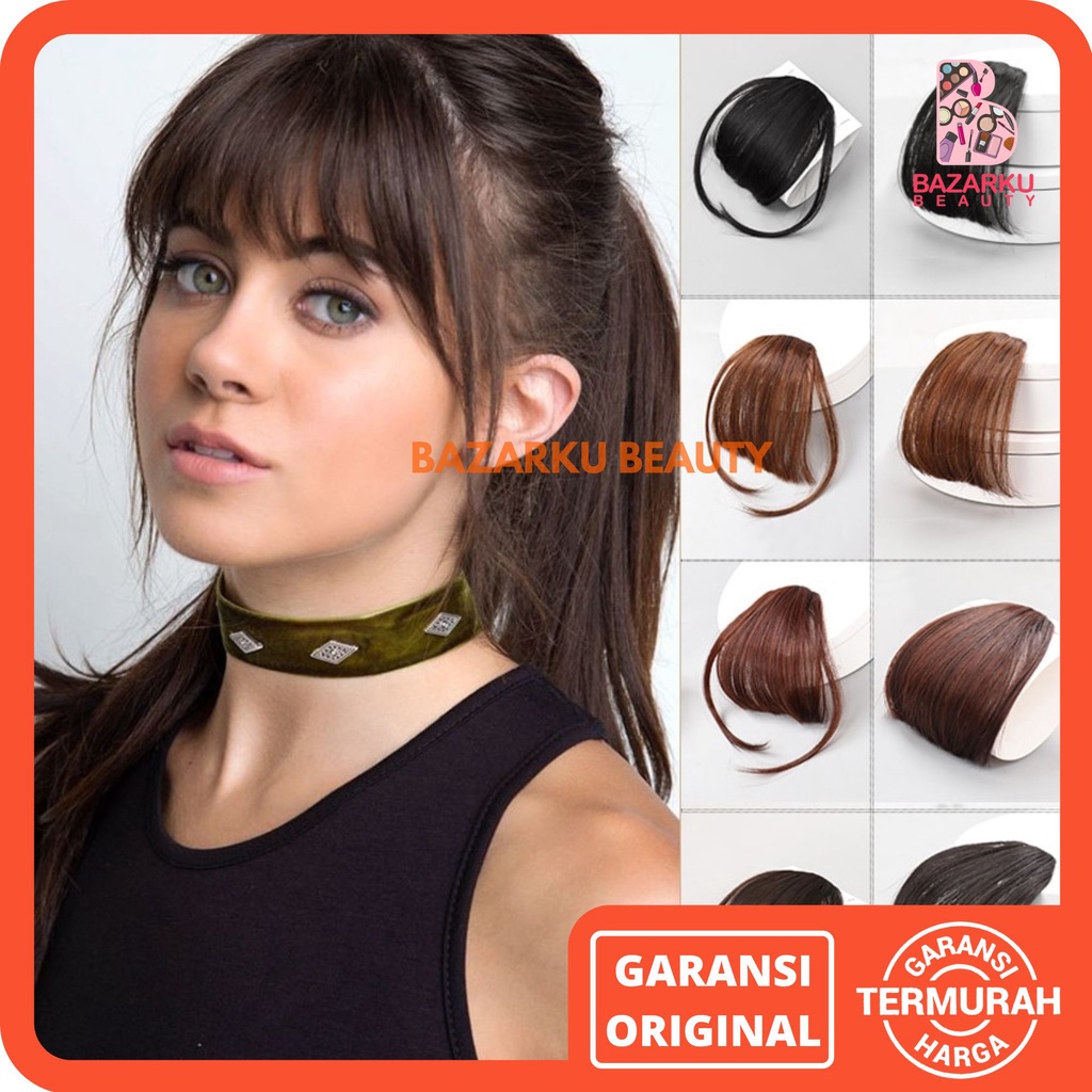 Hair Clip Poni Depan Ala Korea Poni Palsu Korea Poni Hair Clip Rambut Poni Palsu Wanita