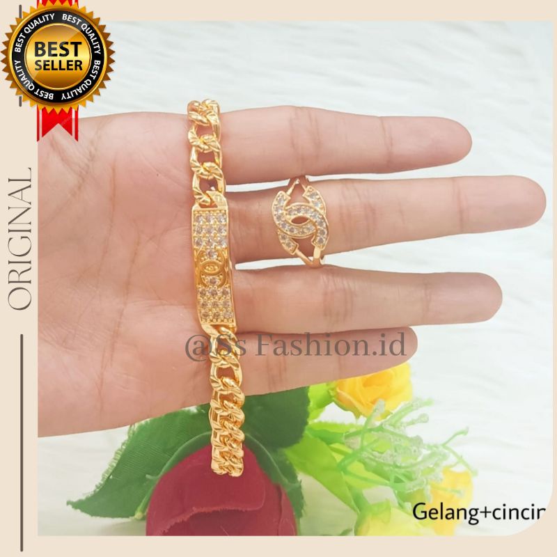 Gelang Xuping pelat CH Free cincin