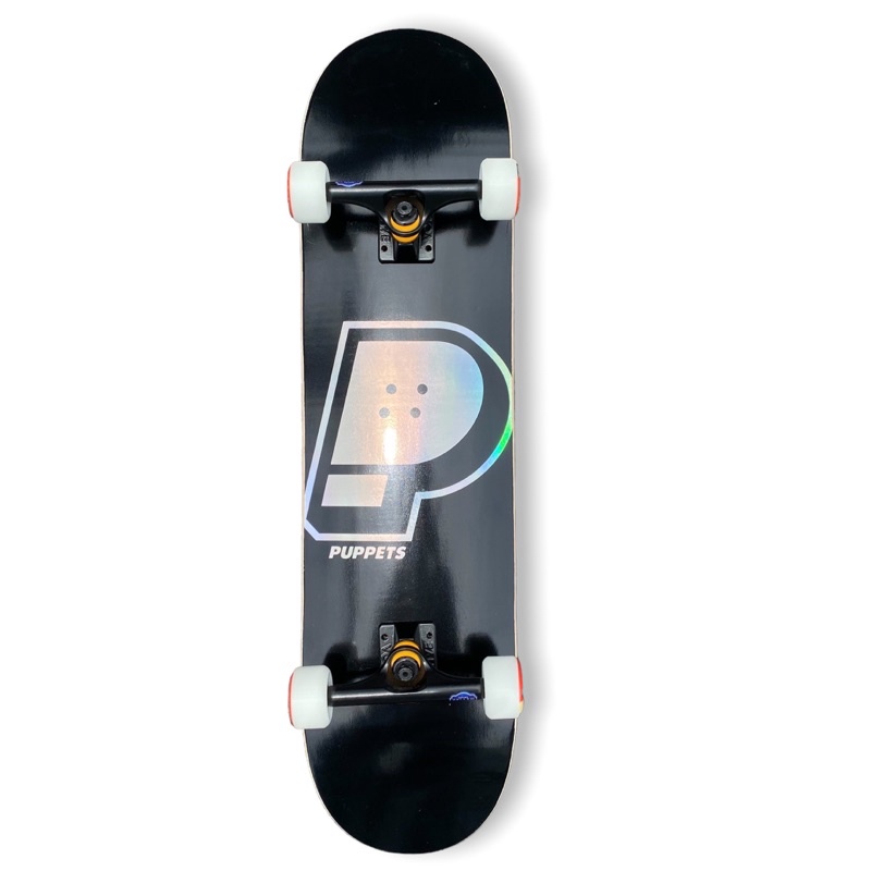 skateboard lengkap puppets wheels truck bearings lengkap fullset hollograpic foil premium