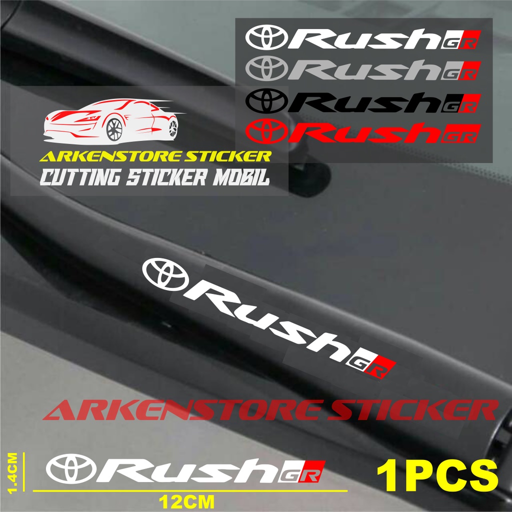 Sticker wiper mobil rush sticker cutting stiker wiper mobil toyota rush gr sport