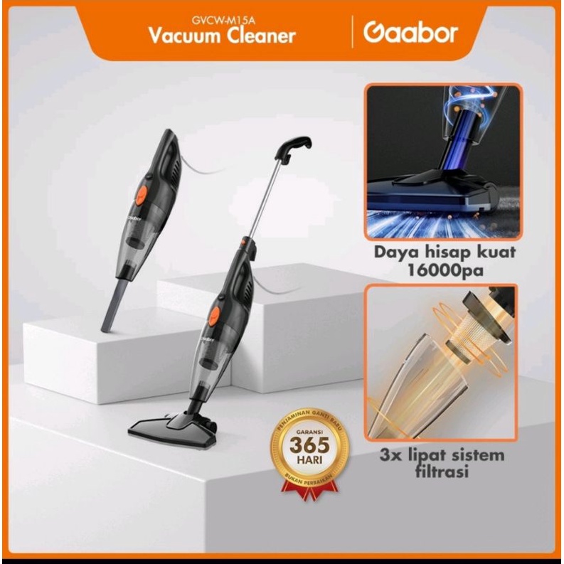 GAABOR vacuum cleaner 1.5 liter - penyedot debu 2 in 1 fungsi