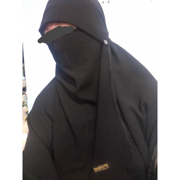 SET Niqab Cadar Bandana Poni Kancing(3pcs)