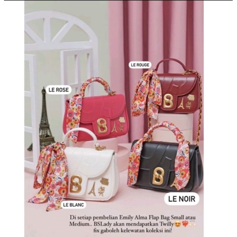 buttonscarves emily alma flap bag medium new le rouge