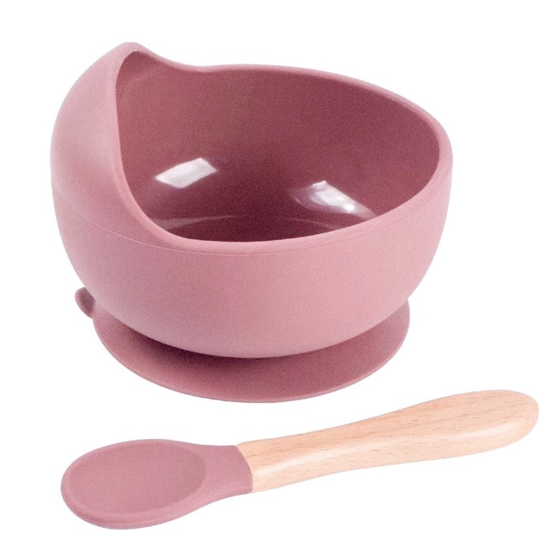 2 Buah Set BABY SILICONE SUCTION BOWL / MANGKOK MAKAN BAYI / MANGKUK SILIKON