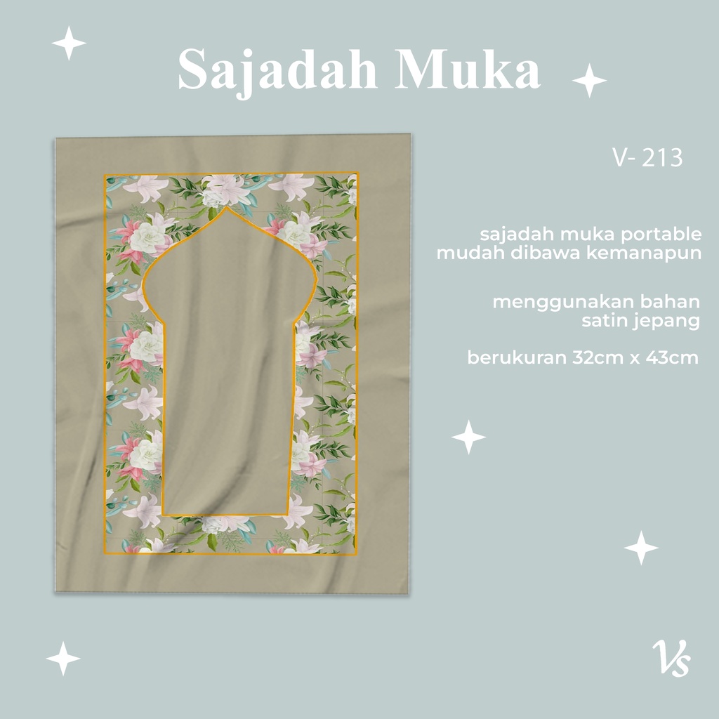 Sajadah Sujud/ Sajadah Kepala Mini/ sajadah muka / sejadah muka / sajadah kecil / sejadah kecil V213