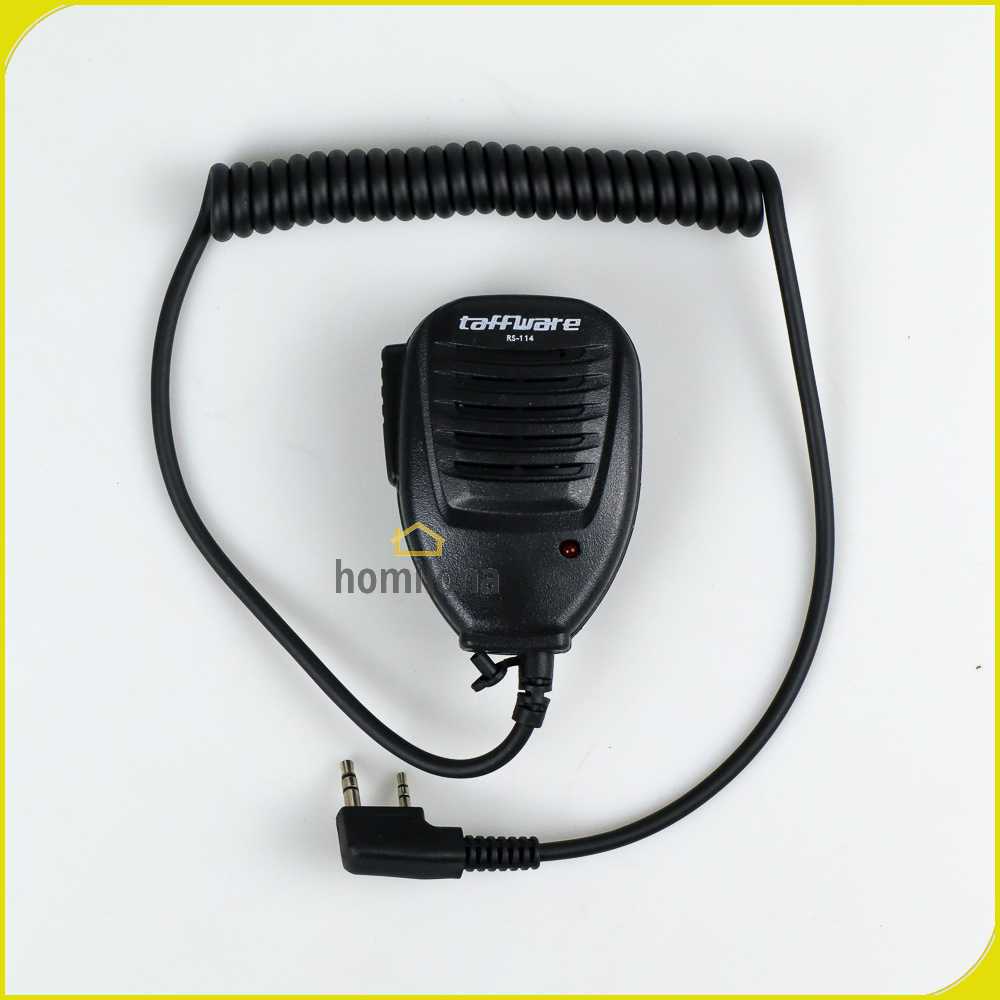 Taffware Speaker Microphone Push To Talk PTT for Baofeng Walkie Talkie - RS-114