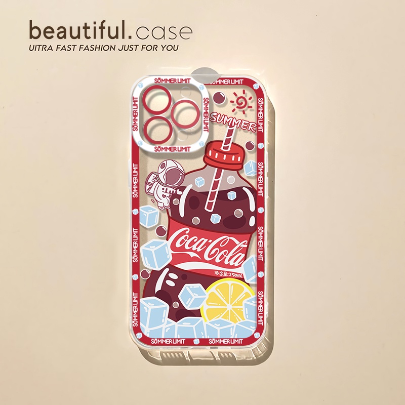 IPHONE Casing Transparan Lembut Lucu Kompatibel Untuk Iphone14 13 12 Pro Max 11 XS XR X8 7 6S Plus Casing Hp Mini TPU Silikon Shockproof Clear Cover