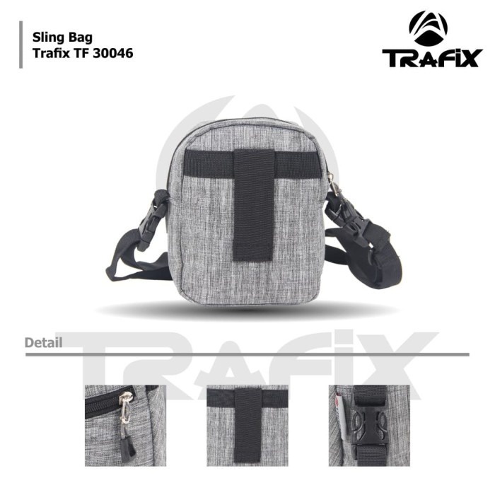 [KLIKTAS] Tas Selempang Pria Gaul 2 in 1 TRAFIX- TF 30046 - Sling Bag Modern