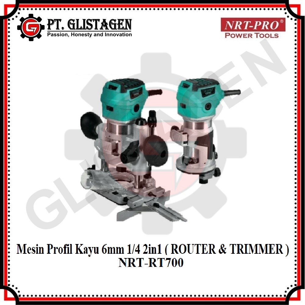 NRT-PRO RT 700 HD Mesin Profil Kayu 6mm 2 In 1 Router RT700HD RT700
