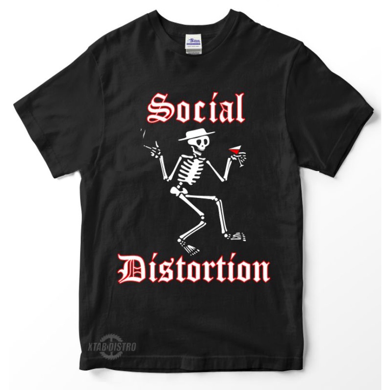 XTAB DISTRO kaos SOCIAL DISTORTION Premium tshirt kaos band punk rock social distortion Baju Tshirt