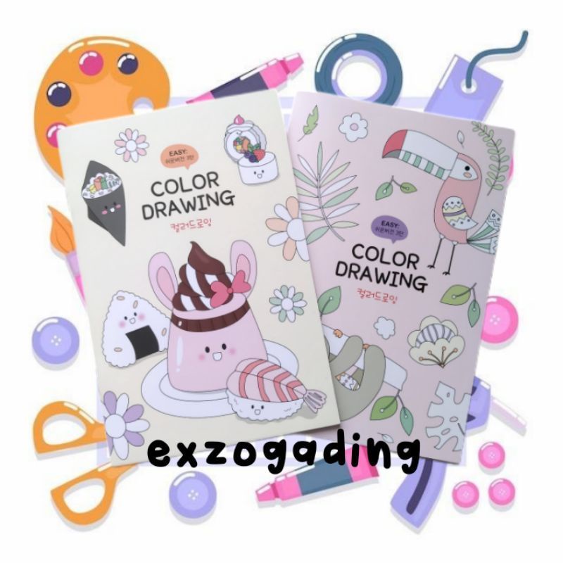 

Buku Mewarnai Color Drawing Book A5 untuk Anak dan Dewasa