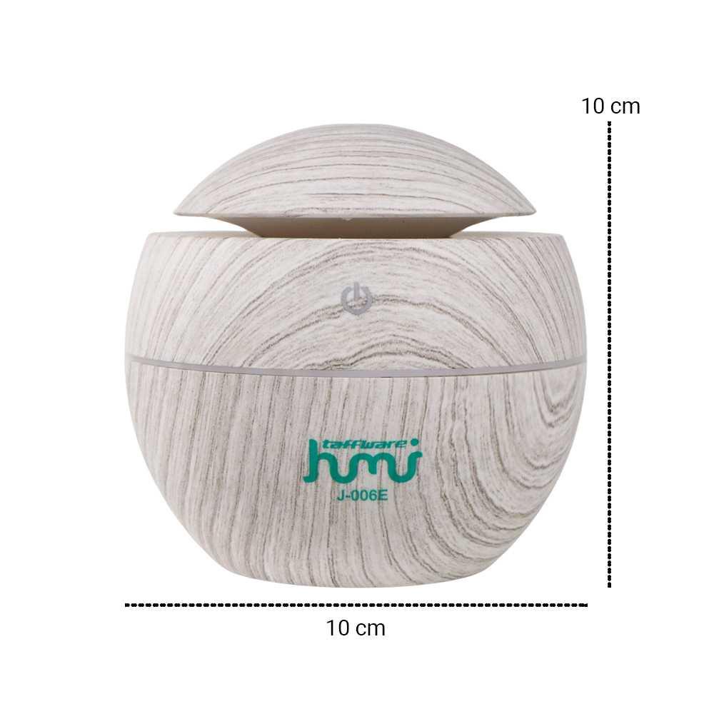 Taffware Air Humidifier Ultrasonic Aromatherapy Wood 130ml - Humi J-006E