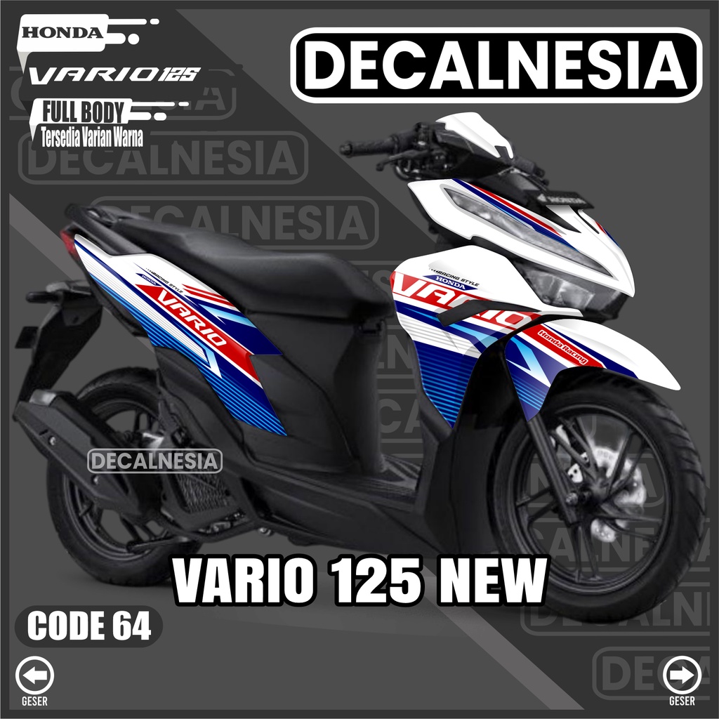 Decalnesia Stiker Motor Vario 125 New 2023 Full Body Decal Sticker 2022 CBS ISS SP Honda Variasi Mod