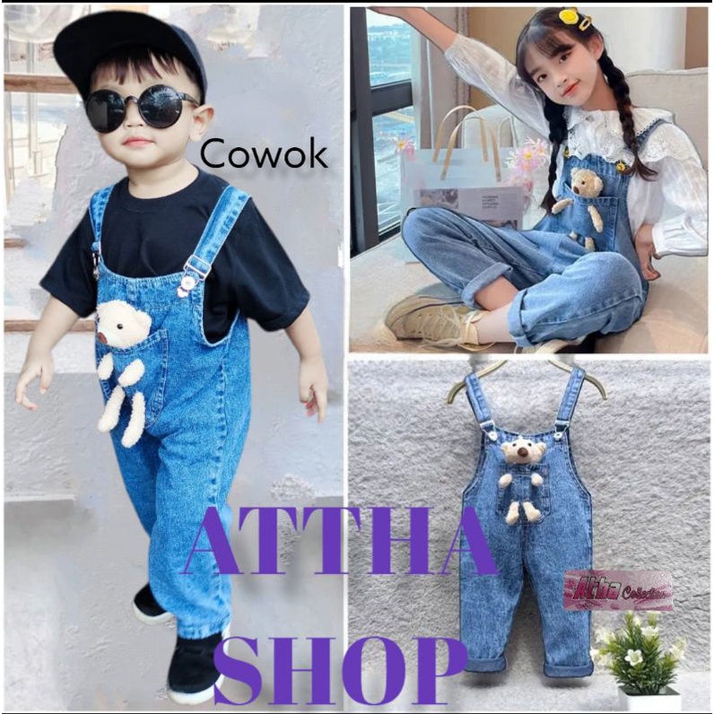 OVERALL BONEKA CELANA DAN ROK USIA 1-7TH