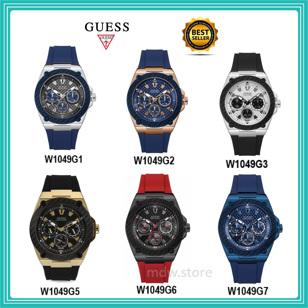 Guess Original Type W1049G1 W1049G2 W1049G3 W1049G5 W1049G6 W1049G7 Jam Tangan Pria
