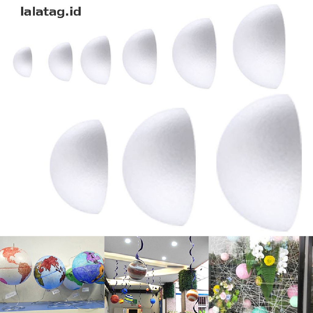 [lalatag] Polystyrene Styrofoam Half Ball Foam DIY Craft Dekorasi Pesta Hajatan [ID]