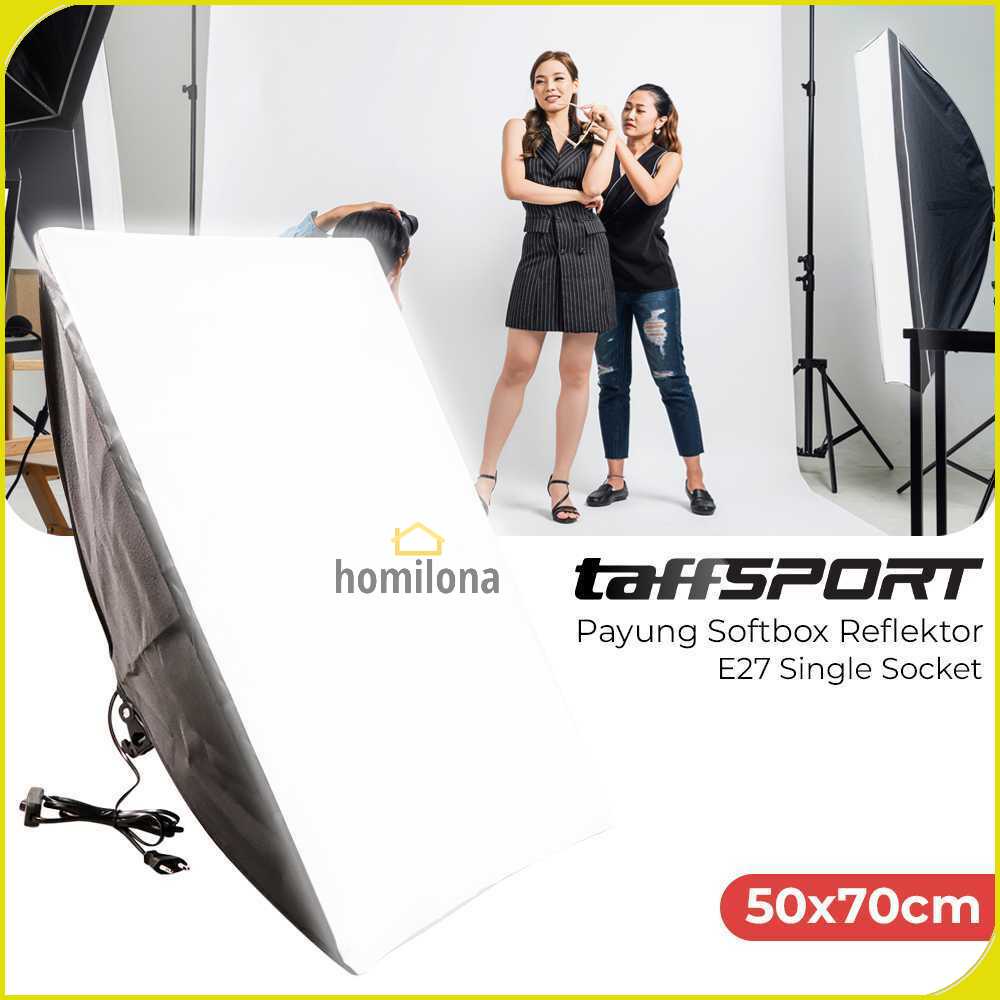 TaffSTUDIO Payung Softbox Reflektor 50x70cm E27 Single Socket - CL-RT50
